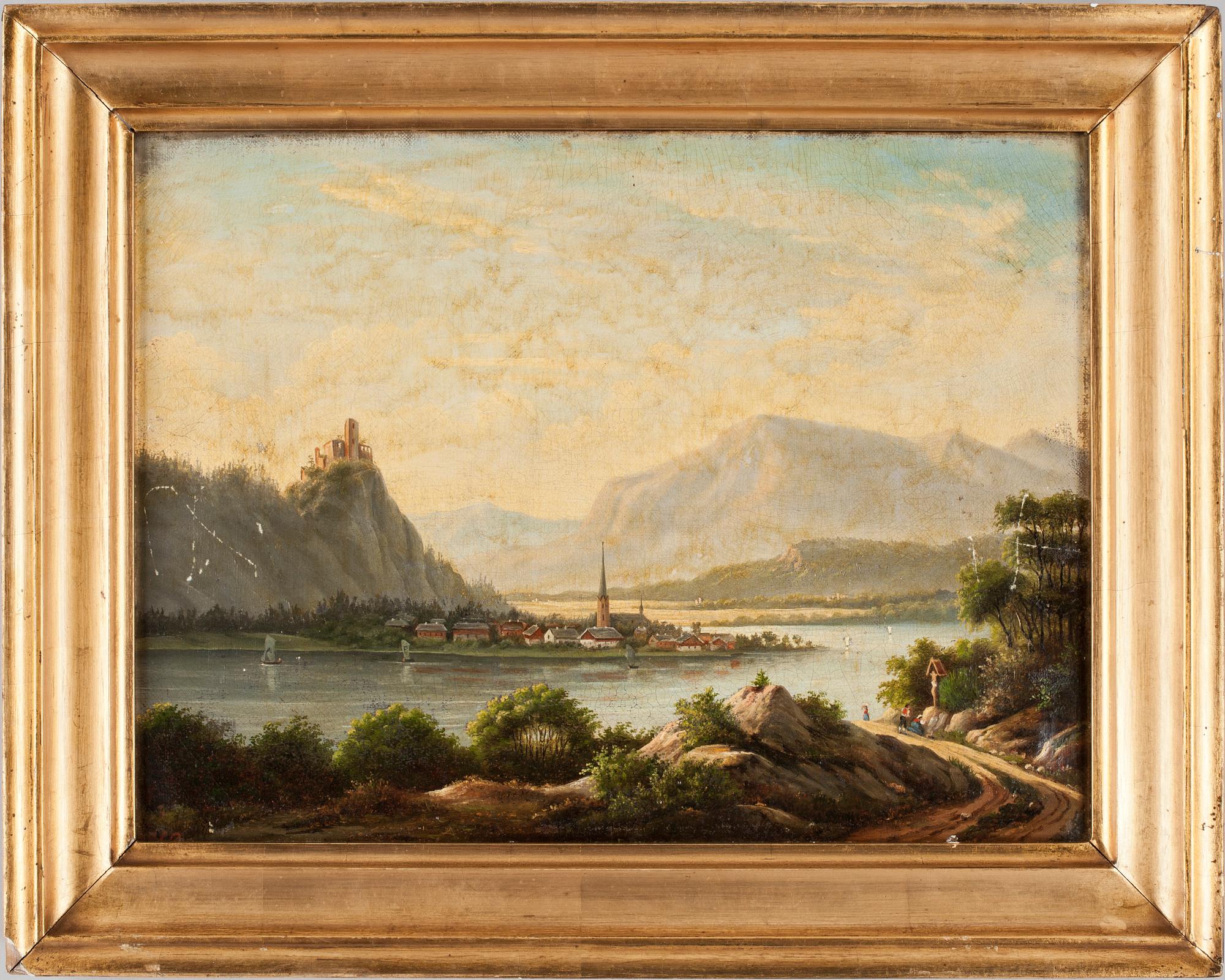 ELISE BERGMAN, olja på duk, otydligt dat samt dat a tergo 1862.