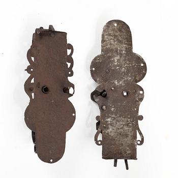 Two locks, 18th Century.