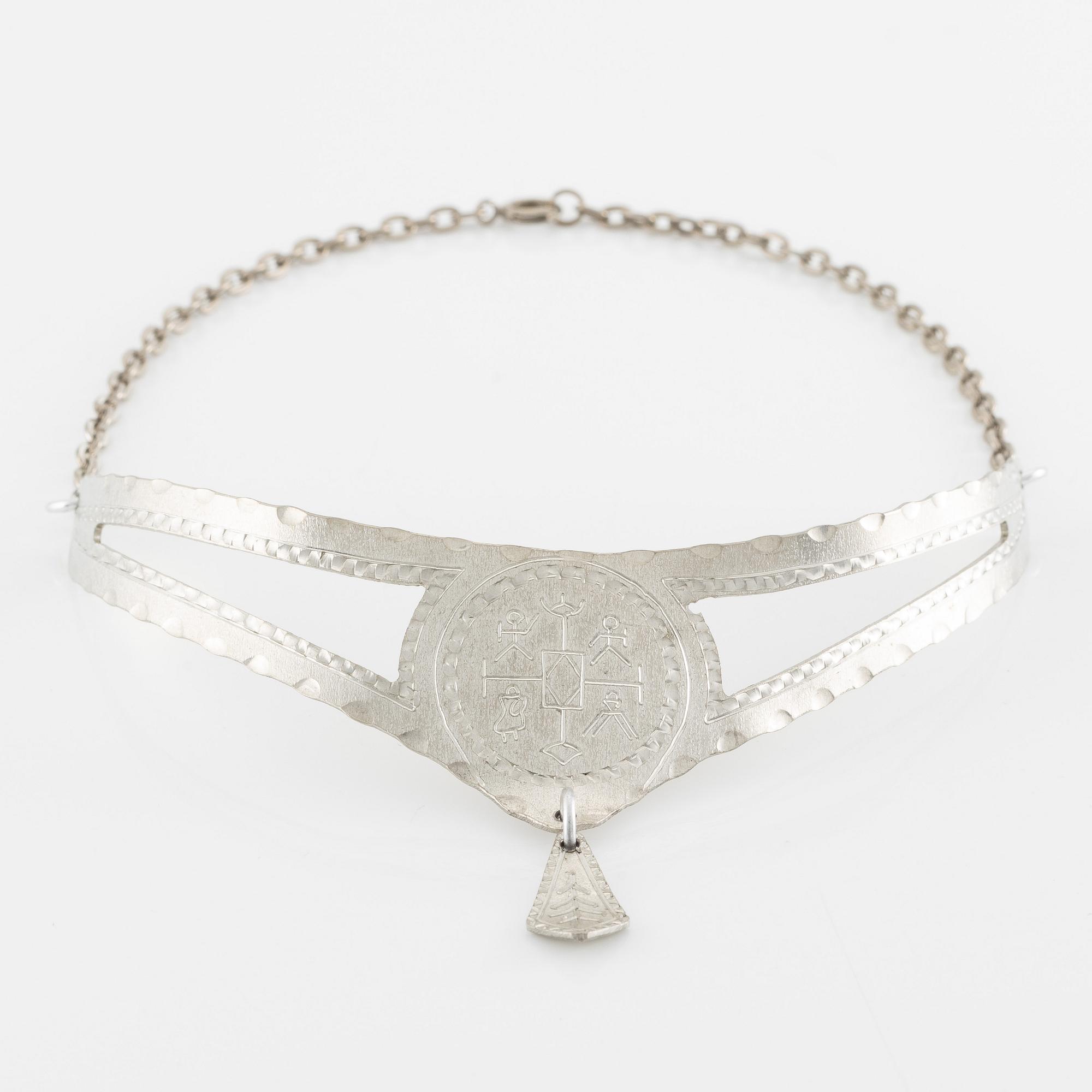 Necklace, pewter, Sweden.