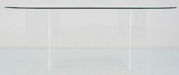 MATSALSBORD, glas och plexiglas, 1980-tal.