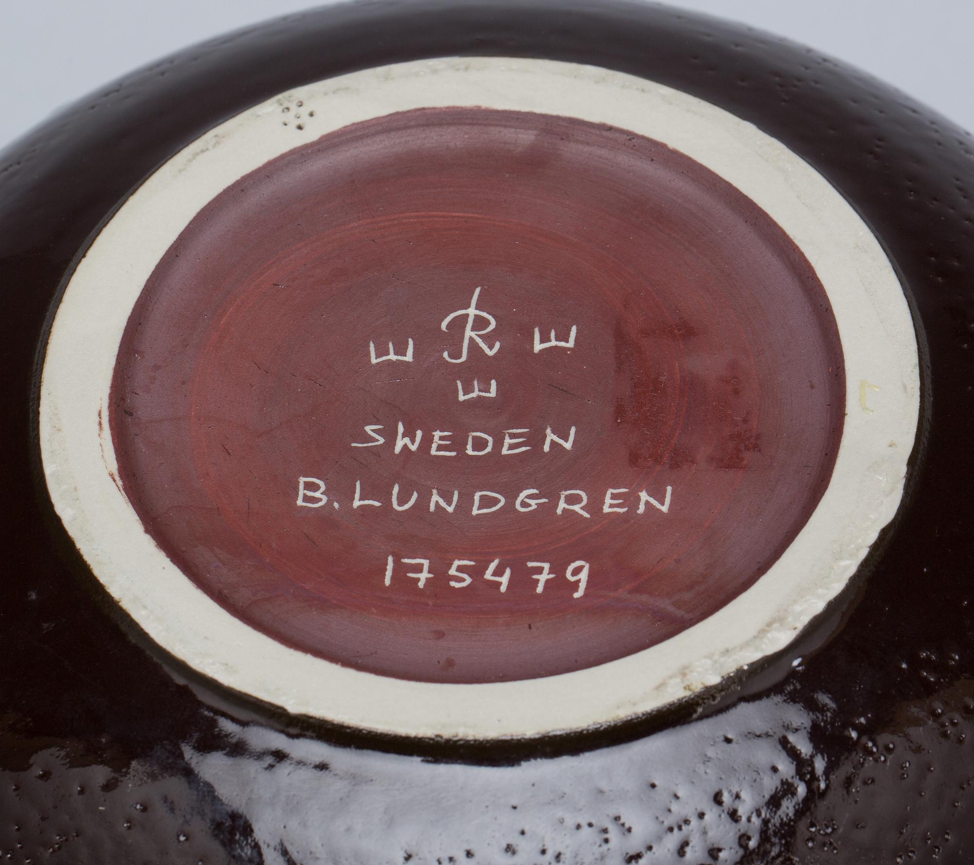 SKÅL, stengods, Bertil Lundgren, Rörstrand.