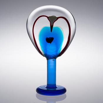 OIVA TOIKKA, A GLASS SCULPTURE. Lollipop. Signed O. Toikka, Nuutajärvi 2004, 34/200.