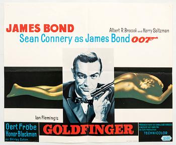Filmaffisch James Bond "Goldfinger", Belgien 1964/65.