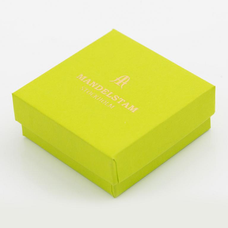 Örhängen, Mandelstam, 18K guld med odlade Söderhavspärlor, briljantslipade diamanter och rosa turmaliner.