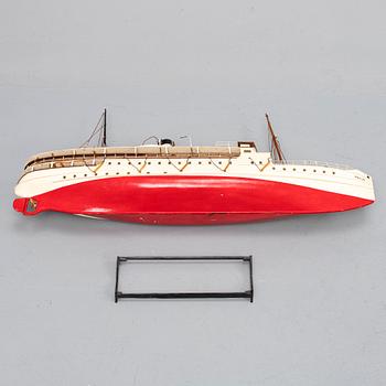 A steam boat model, 1970s.