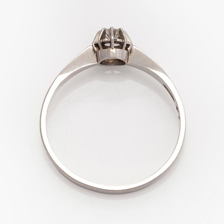 Ring, brilliant cut diamond, platinum, Peltonen & Kni, Helsinki.