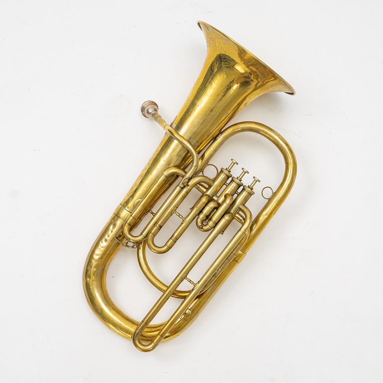A Baritone horn, Sandner & Leistner, 20th Century.