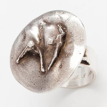 Björn Weckström, Ring "Galatisk dans", sterling silver. Lapponia 1973.