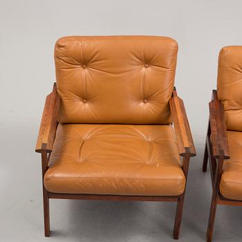 A pair of 'Capella' easy chairs by Illum Wikkelsø.