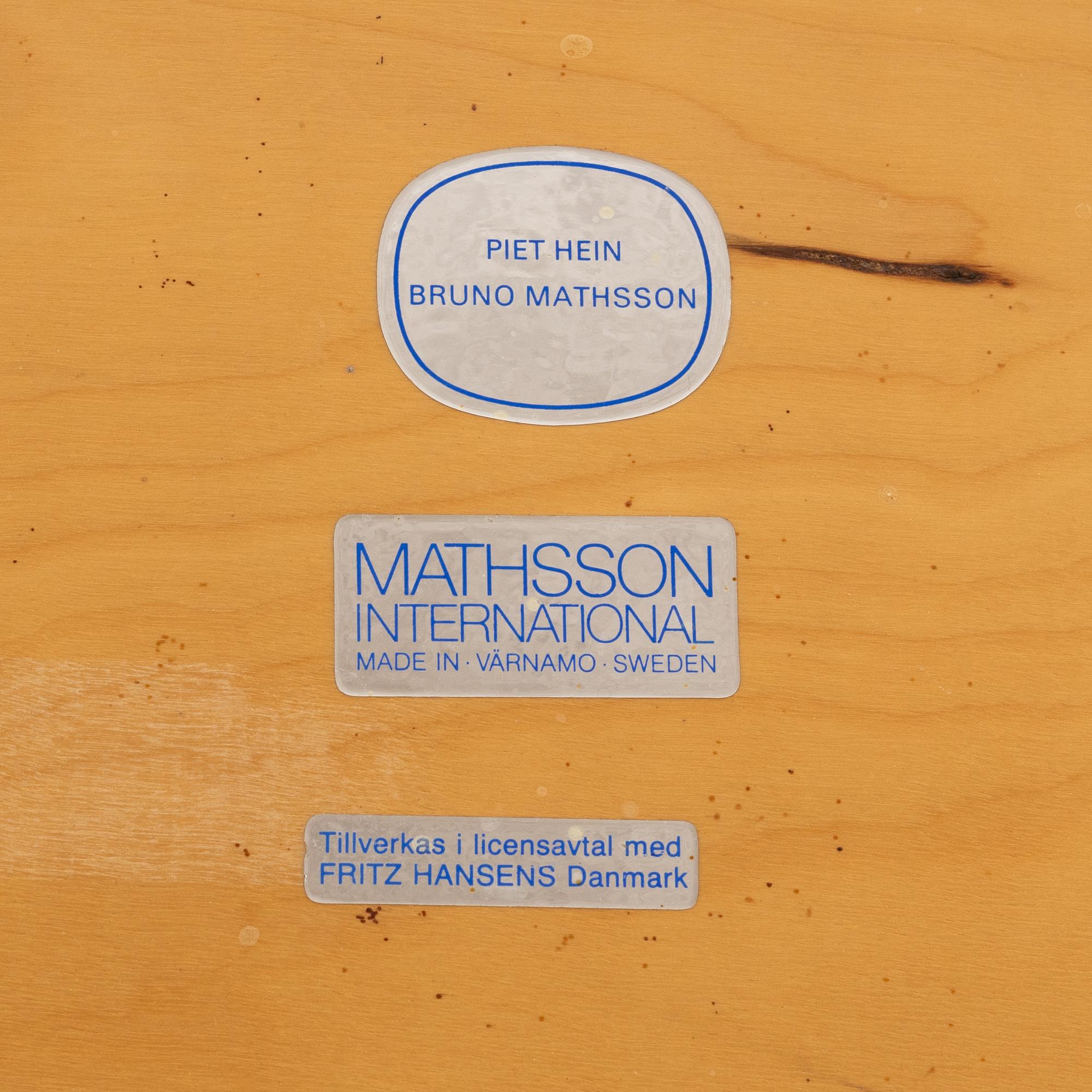 Piet Hein & Bruno Mathsson, a dining table, 'Superellipse', Mathsson International, Värnamo.