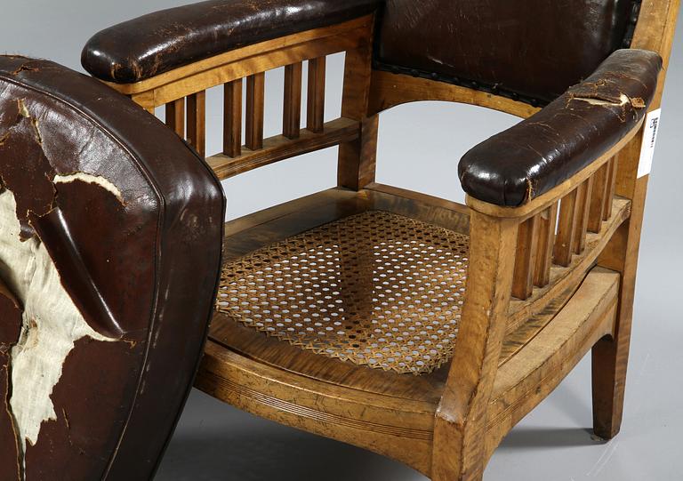 FÅTÖLJER, ett par, jugend, 1900-talets första del.