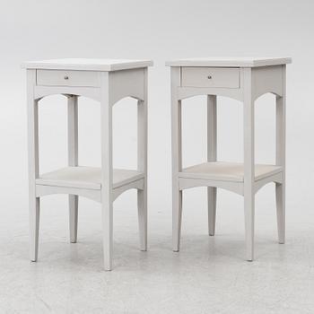 A pair of night stands, circa 1900.