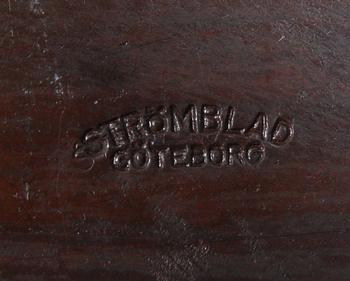 SKRIVBORDSUPPSATS, 6 delar, koppar, jugend, Strömblad, Göteborg, omkring sekelskiftet 1800/1900.