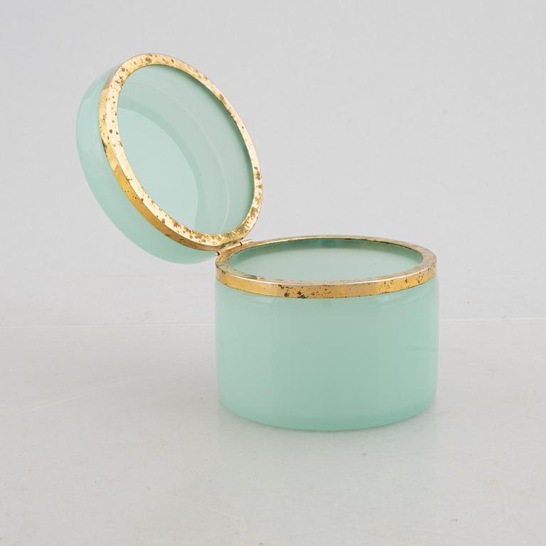 Fratelli Ferro, a glass and brass box, Murano, 1960s.