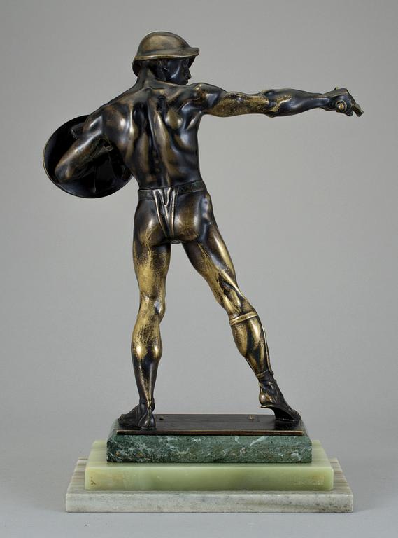 WILHELM BORMANN, skulptur, brons, signerad Bormann.