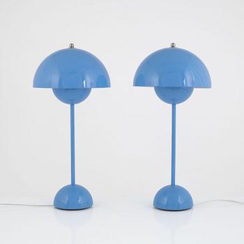 Verner Panton, a pair of 'Flower Pot' table lamps, &Tradition, Denmark, 21st Century.