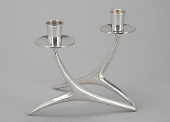 LJUSSTAKE, silver, Anna-Greta Eker, Auran Kultaseppä, Åbo 1974. Vikt ca 125 g.