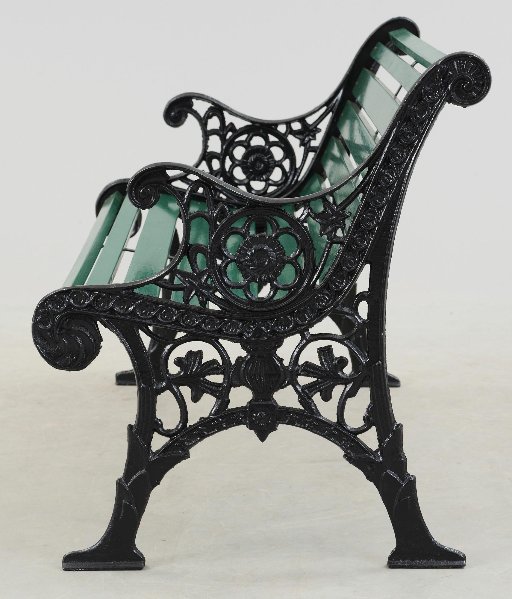 TRÄDGÅRDSSOFFA, gjutjärn, 1900-tal.