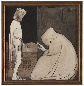 328. John Bauer, ”Jag är mannen, som samlar skuggor. Vill du ge mig din skugga i natt?”.