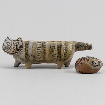 Lisa Larson, two stoneware figurines, Gustavsberg.