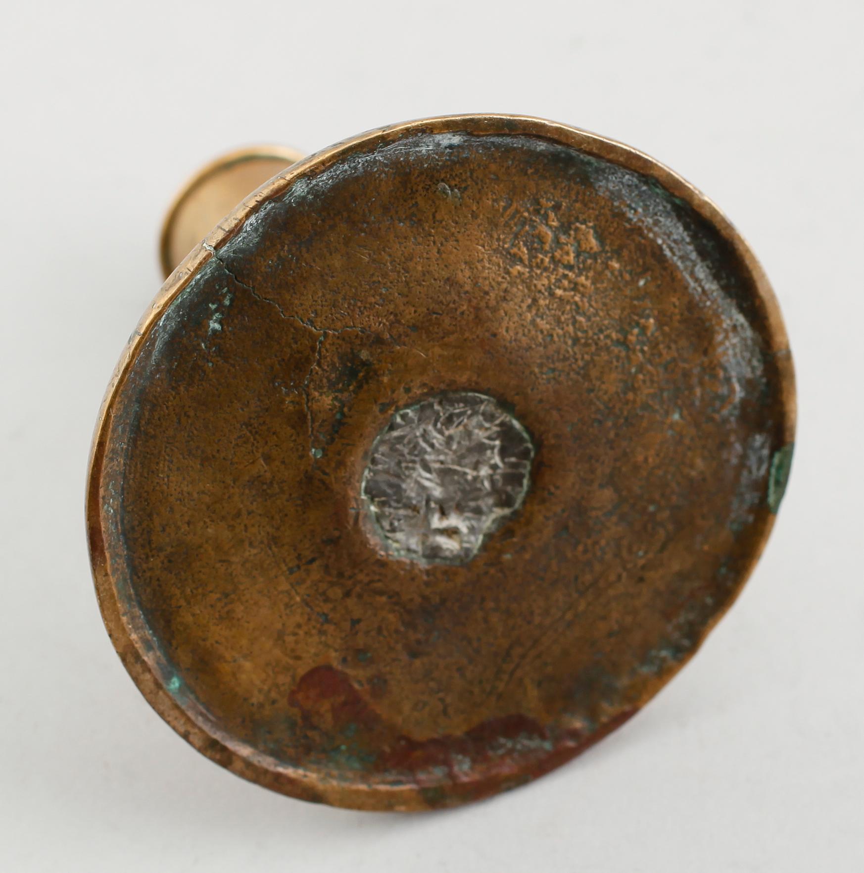 LJUSSTAKE, mässing, barock, 1700-tal.