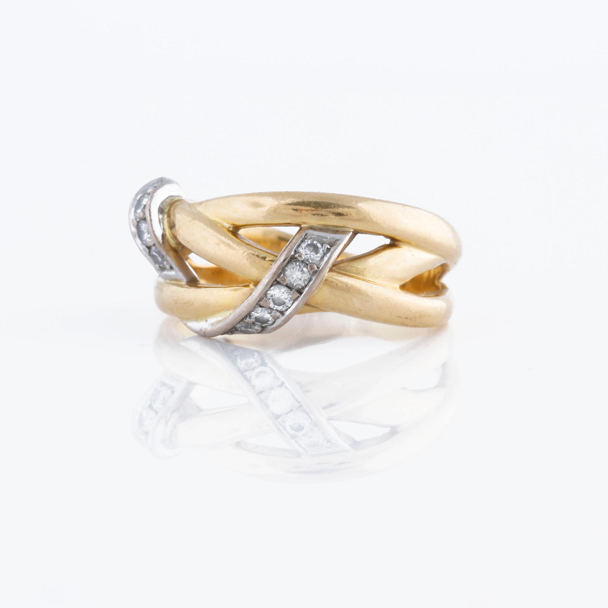 RING, med briljantslipade diamanter 0.18 ct, Engelbert collection, Engelbert, Stockholm, 1994.