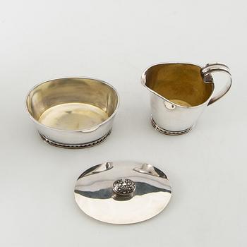 Sven-Arne Gillgren, kaffeservis, 3 delar, silver, GAB, Stockholm, 1960.