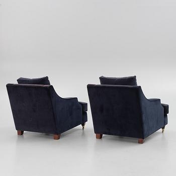 Armchairs, a pair, contemporary manufacture.