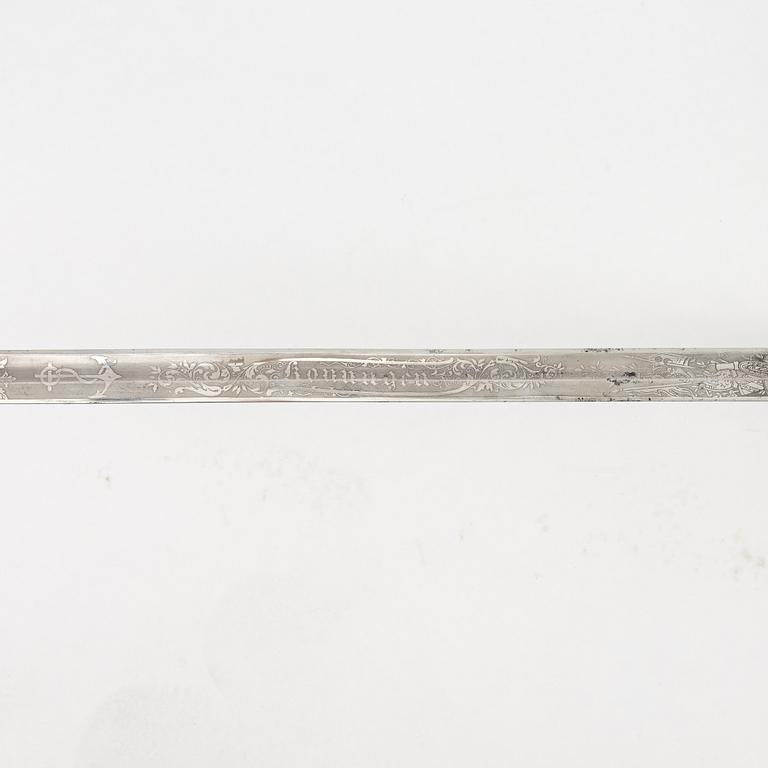 Sword, Swedish, model 1878-1915 for naval officer.