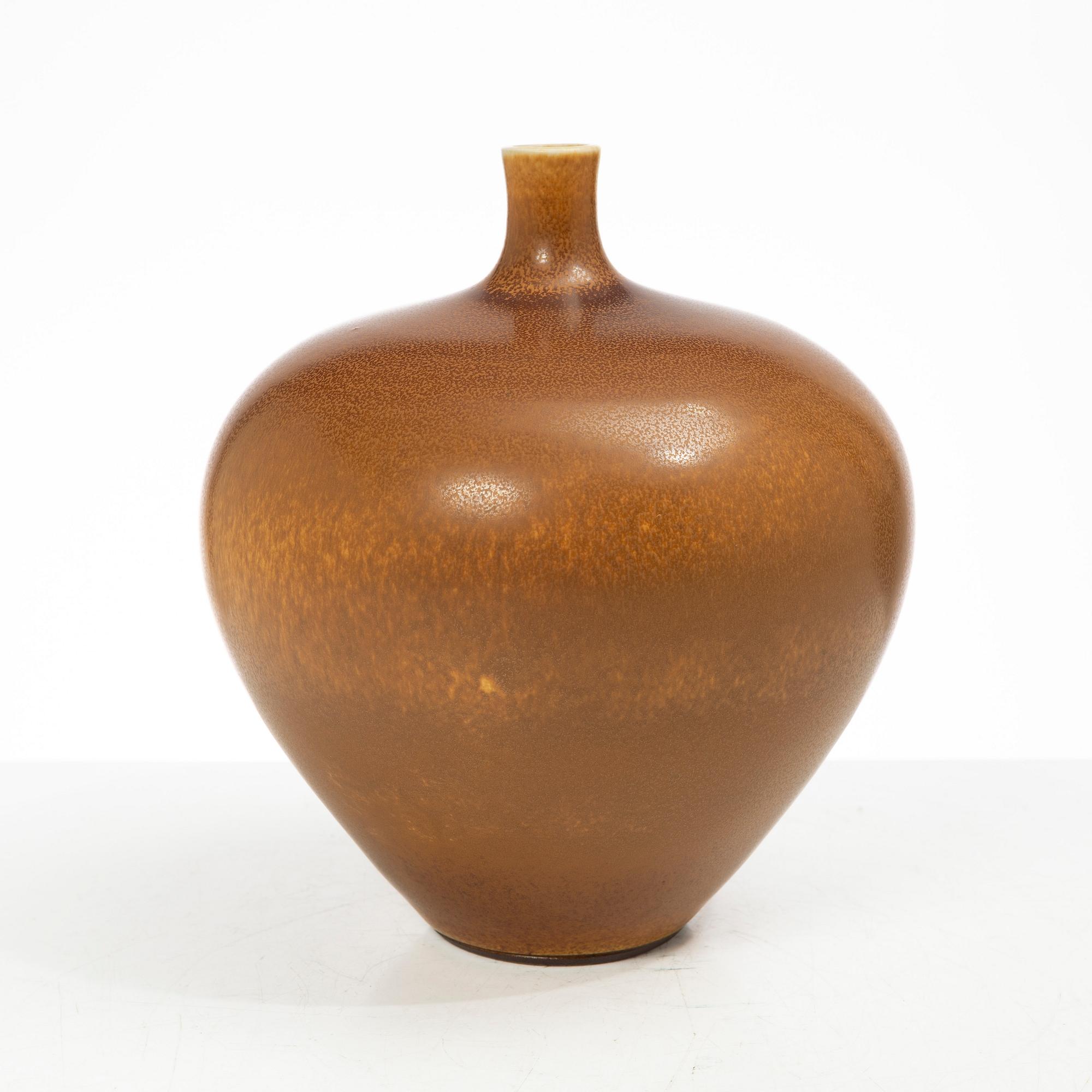 Berndt Friberg, a stoneware vase, Gustavsbergs Studio, Sweden, 1974.