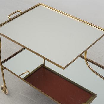 JOSEF FRANK, tevagn/serveringsvagn modell 889, Firma Svenskt Tenn, formgiven på 1930-talet.