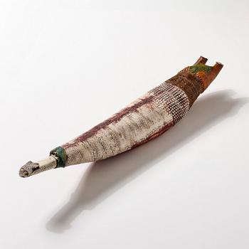 Bengt Berglund, a stoneware sculpture of a resting figure, Gustavsbergs Studio 1960s-70s.