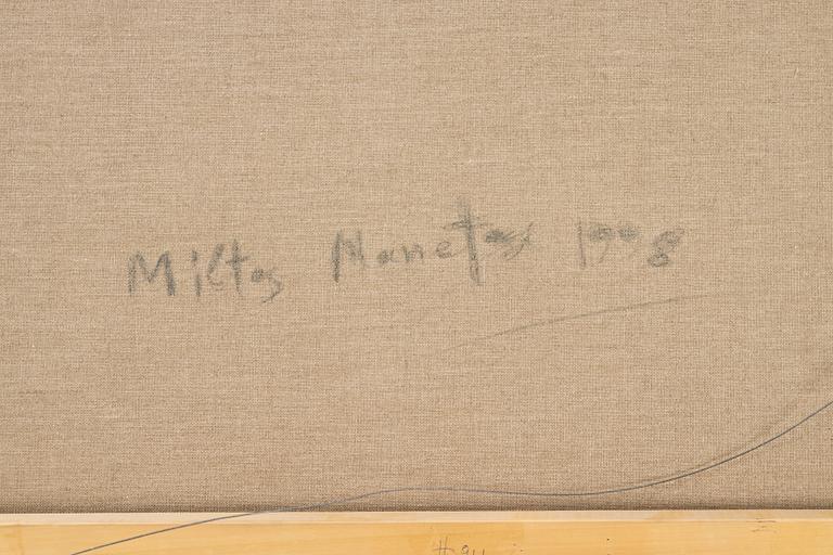 Miltos Manetas, oil on canvas, signed and dated 1998 verso.