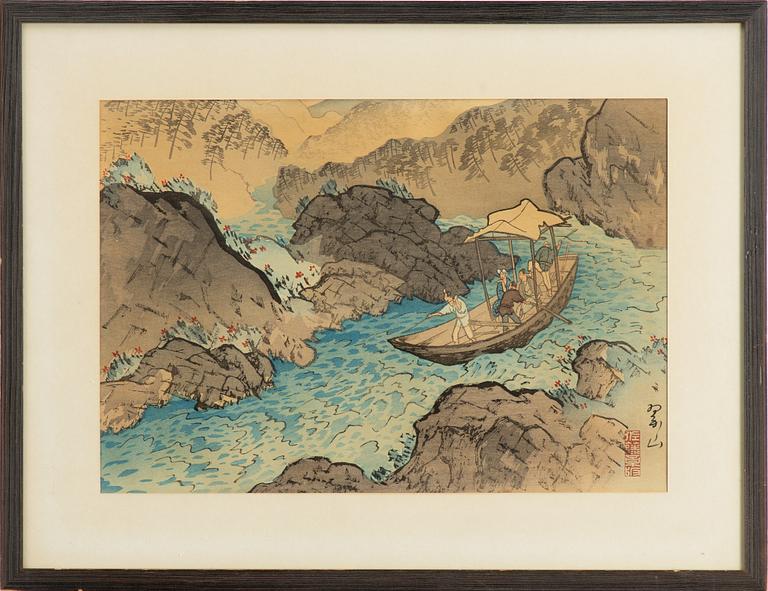 Miki Suizan, 'The Hozu River Rapids - Early Summer'.