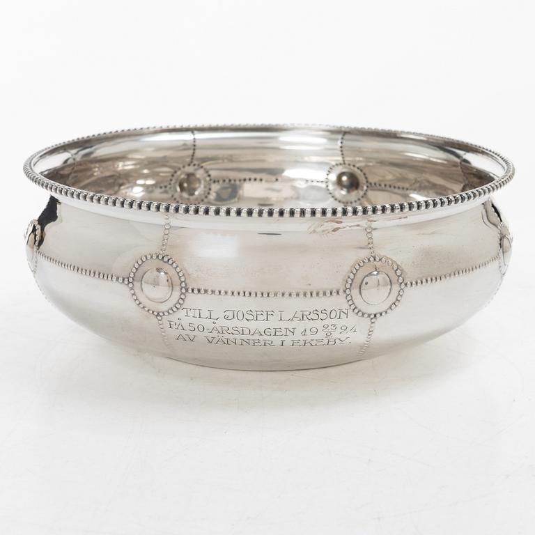 Guldsmedsaktiebolaget (GAB), Bowl, silver, Stockholm 1918.