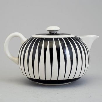 EUGEN TROST, tekanna, flintgods, "Zebra", Gefle, 1955-1967.