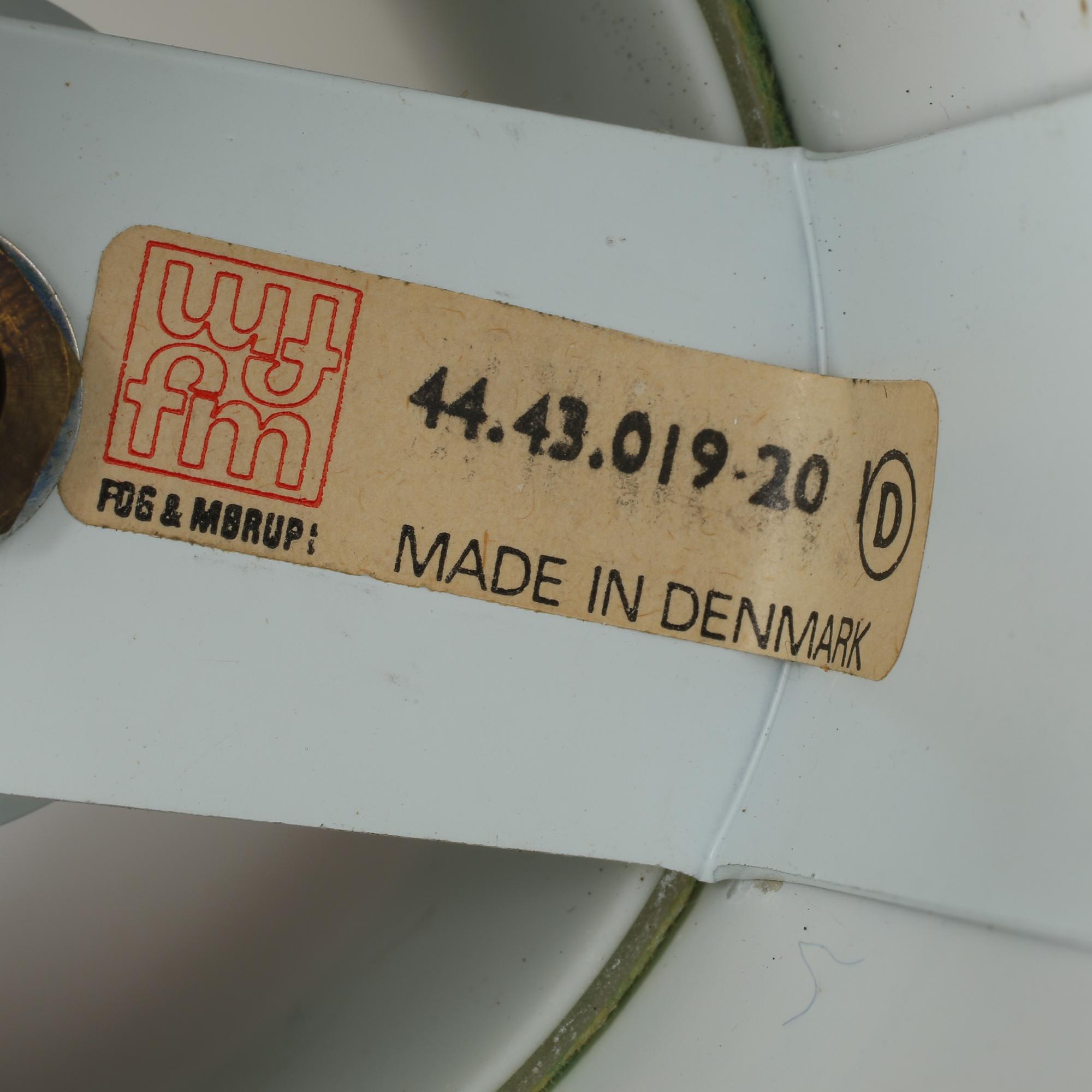 VÄGGLAMPOR, ett par, Fog Morup, Danmark, 1900-talets andra hälft.