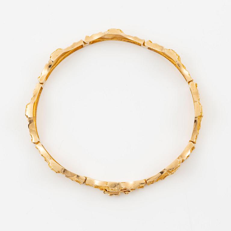 Björn Weckström, a bracelet, "Golden bridge", 14K gold, Lapponia 1971.