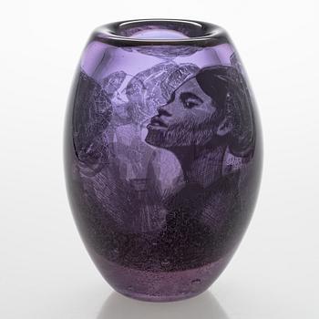 Sini Majuri, a glass sculpture, 'Motion' signed Sini Majuri 2021, Glass Studio Mafka&Alakoski Riihimäki.