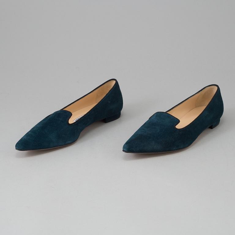 MANOLO BLAHNIK, loafers, storlek 38,5.