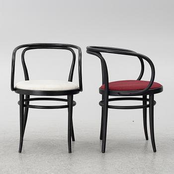Karmstolar, 6 st, modell 209, Thonet.