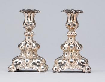 LJUSSTAKAR, silver. Svedboms guldsmeds Ab, Vetlanda 1958.
