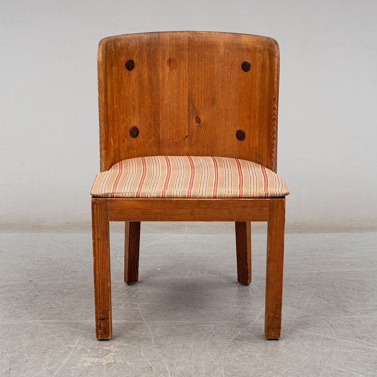 AXEL EINAR HJORTH, a 'Lovö' pine chair from Nordiska Kompaniet.