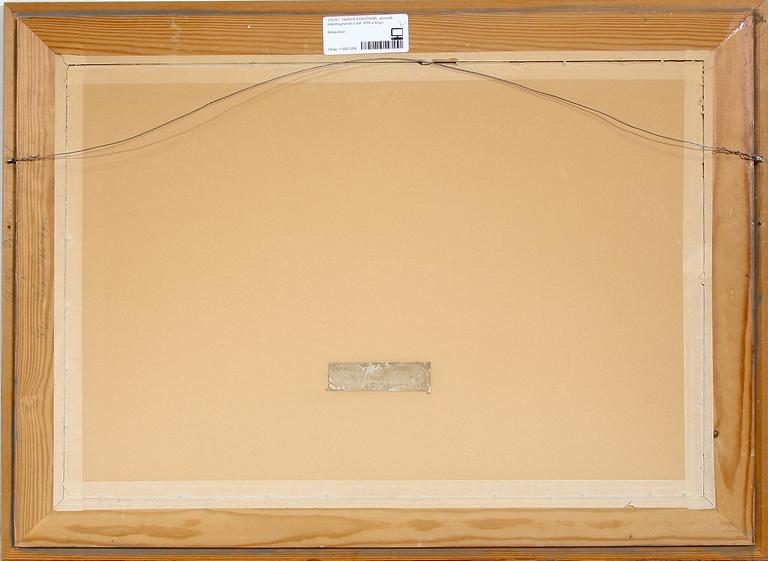 OKÄND KONSTNÄR, akvarell, etikettsignerad o dat 1899 à tergo.