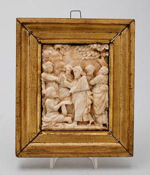 RELIEF, alabaster, renässans, 1500-/1600-tal.