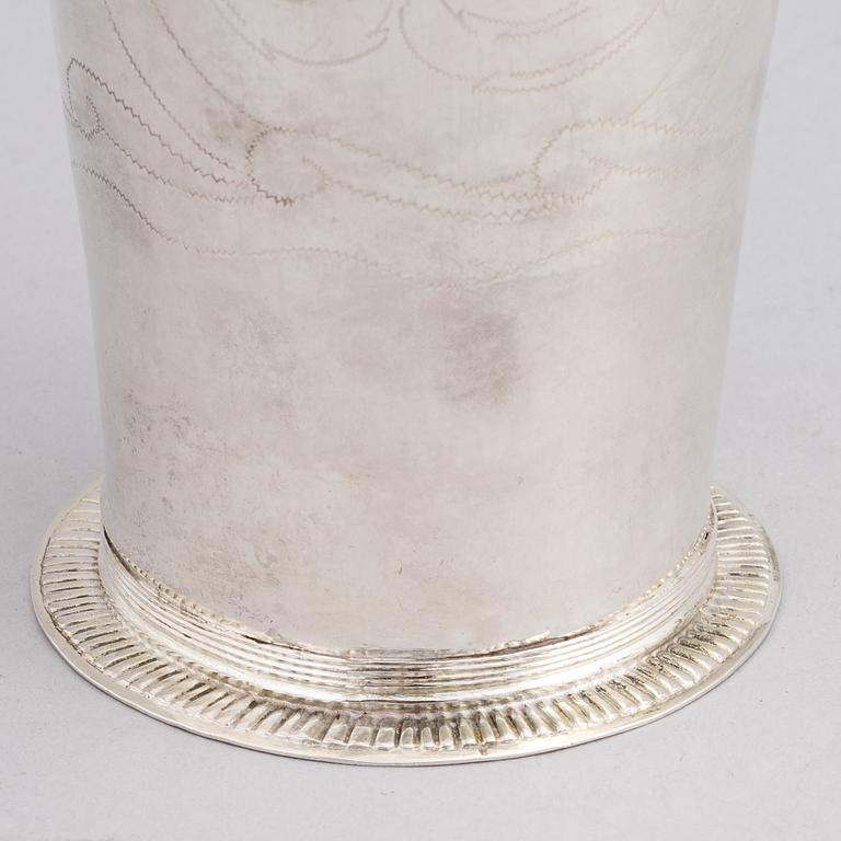 Christian Kullberg, bägare, silver, Ystad 1793.