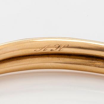 Kalevala koru, rannerengas, 18K kultaa, Helsinki 1947.