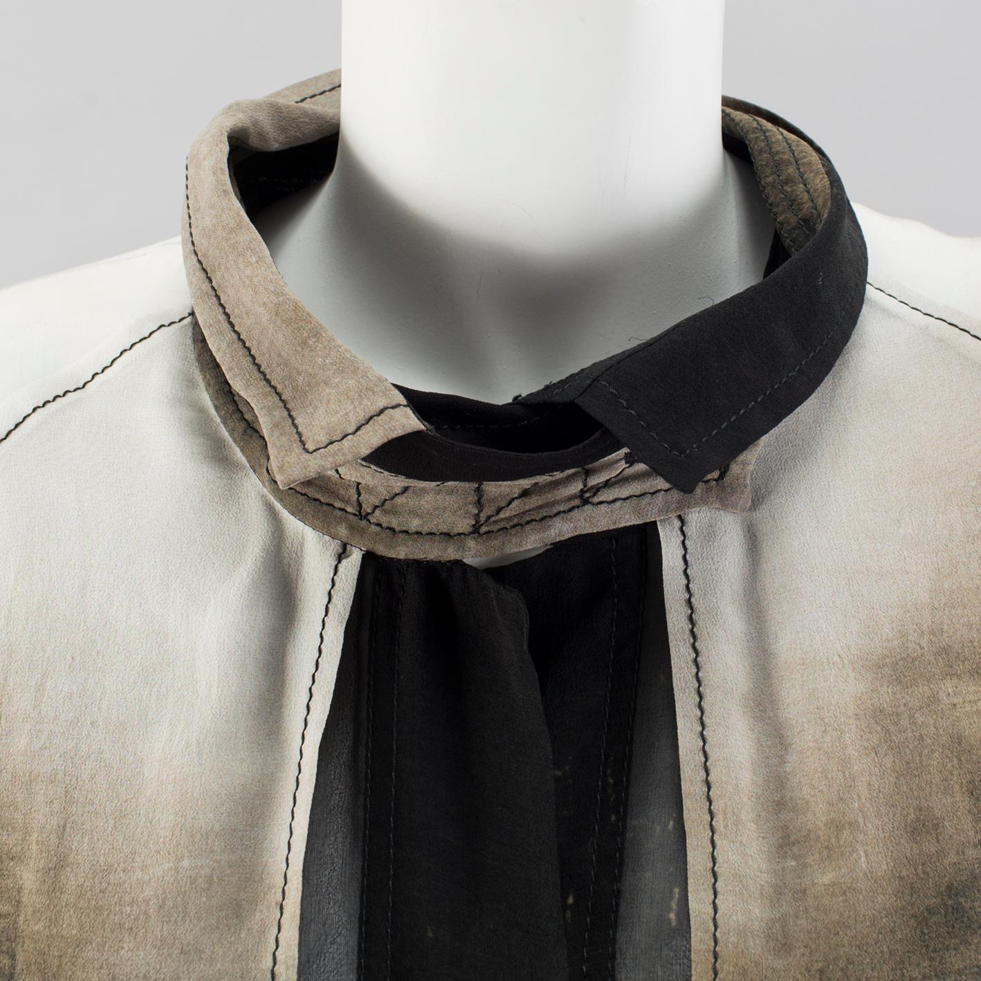 ANN DEMEULEMEESTER, blus, storlek 40.