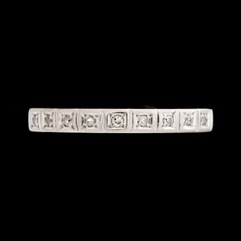 RINGAR, 3 st, 18K med åttkantslipade diamanter. Totalvikt ca 11,5g.