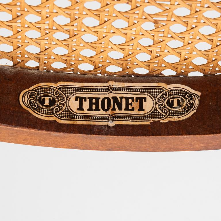 Armchairs, 6, model no. 3, Thonet, first half of the 20th century.